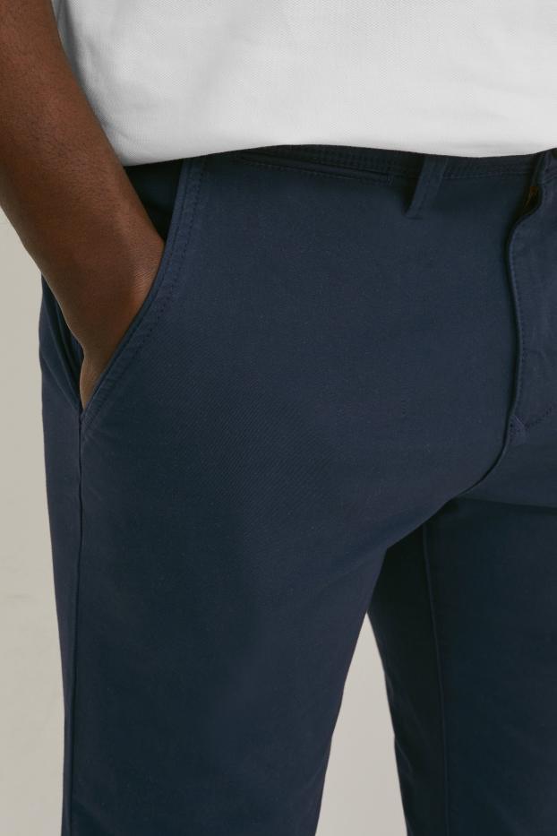 Uomo - Chino - slim fit - Flex - LYCRA® - blu scuro
