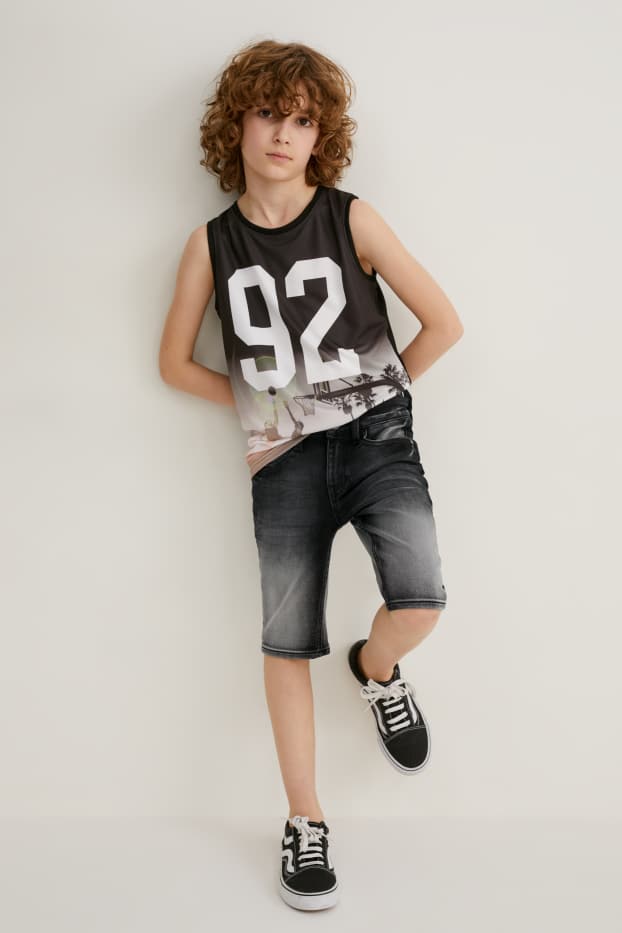 Kinder Jungen - Jeans-Shorts - Jog Denim - dunkeljeansgrau