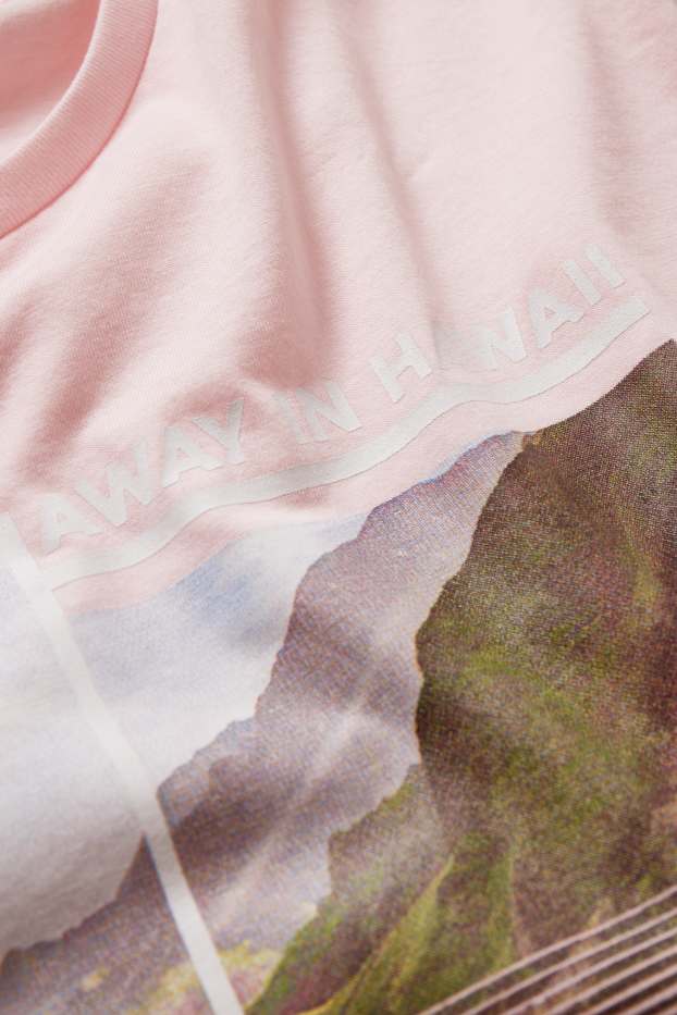Mężczyźni - CLOCKHOUSE - T-shirt - jasnoróżowy