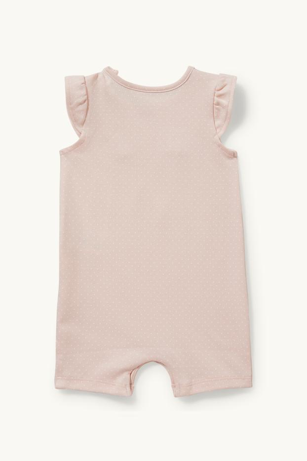 Baby Girls - Baby sleepsuit  - polka dot - rose