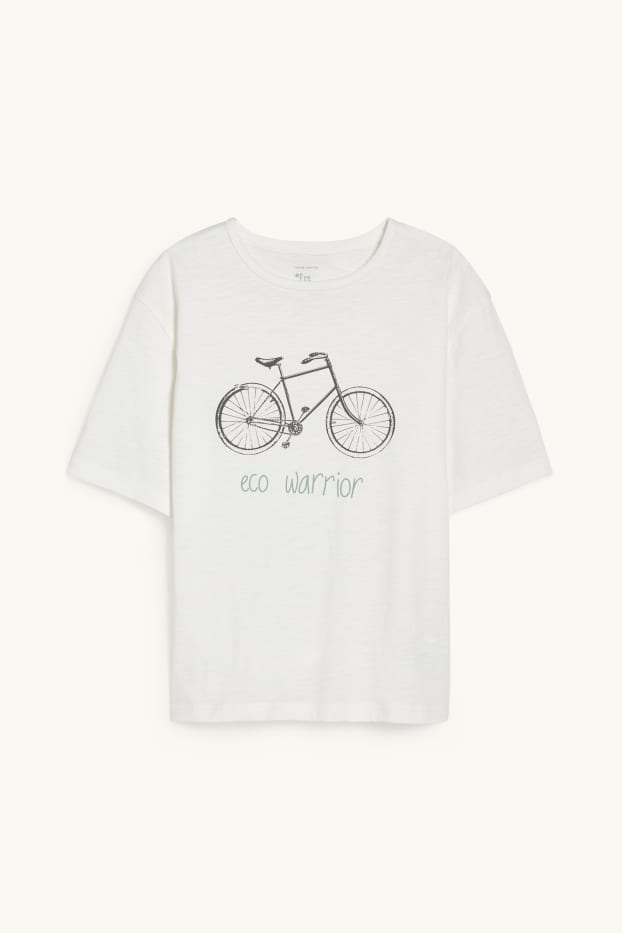 Children Boys - Short sleeve T-shirt - genderneutral - white
