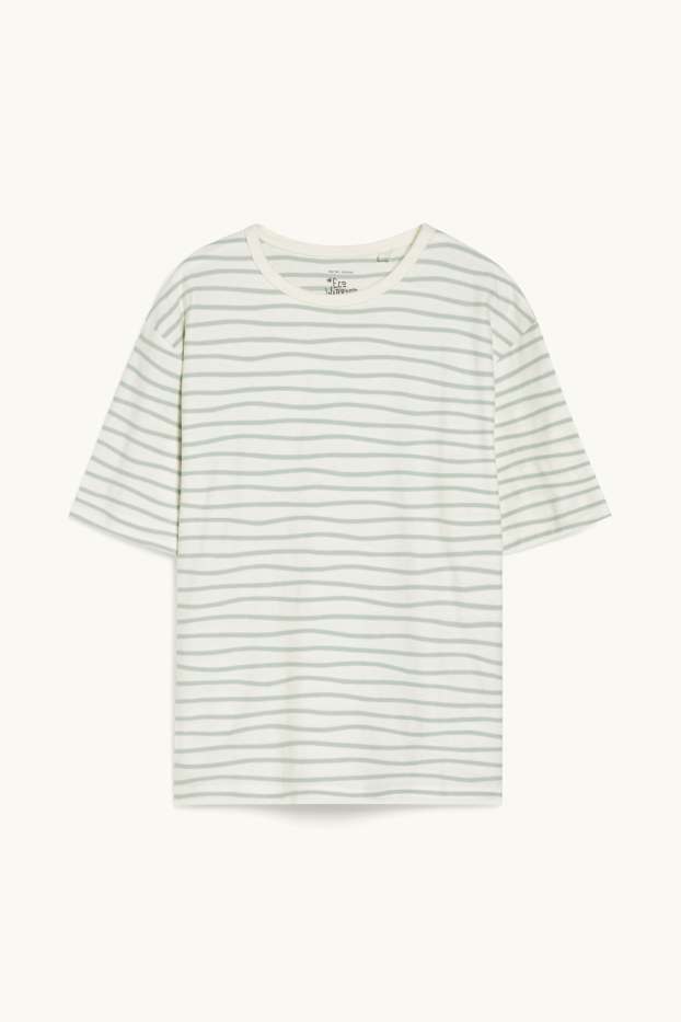 Children Boys - Short sleeve T-shirt - genderneutral - striped - cremewhite