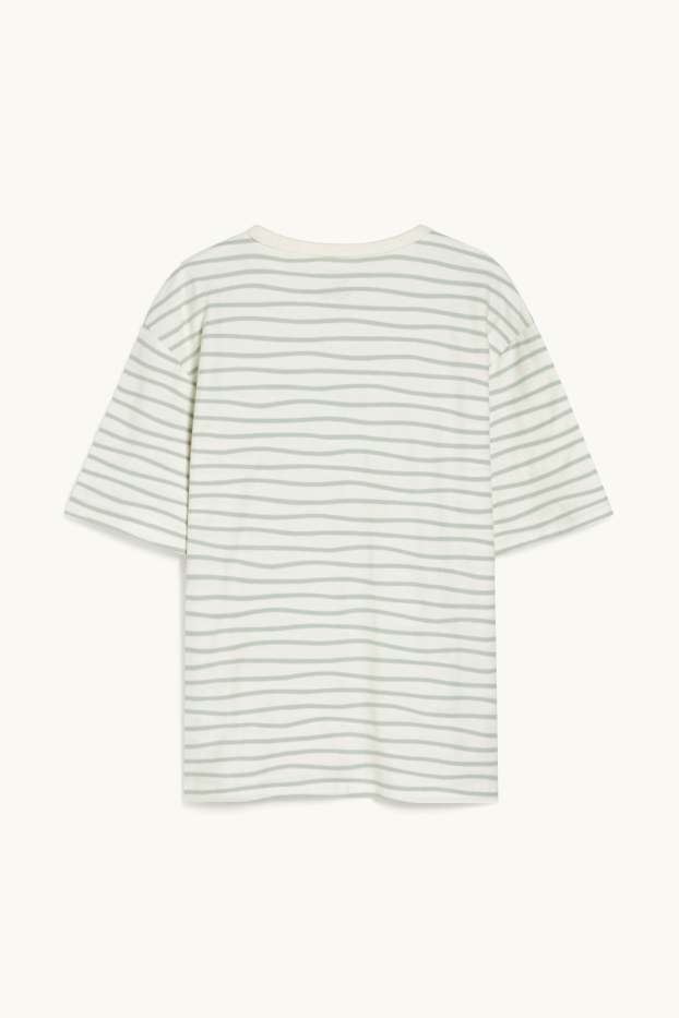 Children Boys - Short sleeve T-shirt - genderneutral - striped - cremewhite