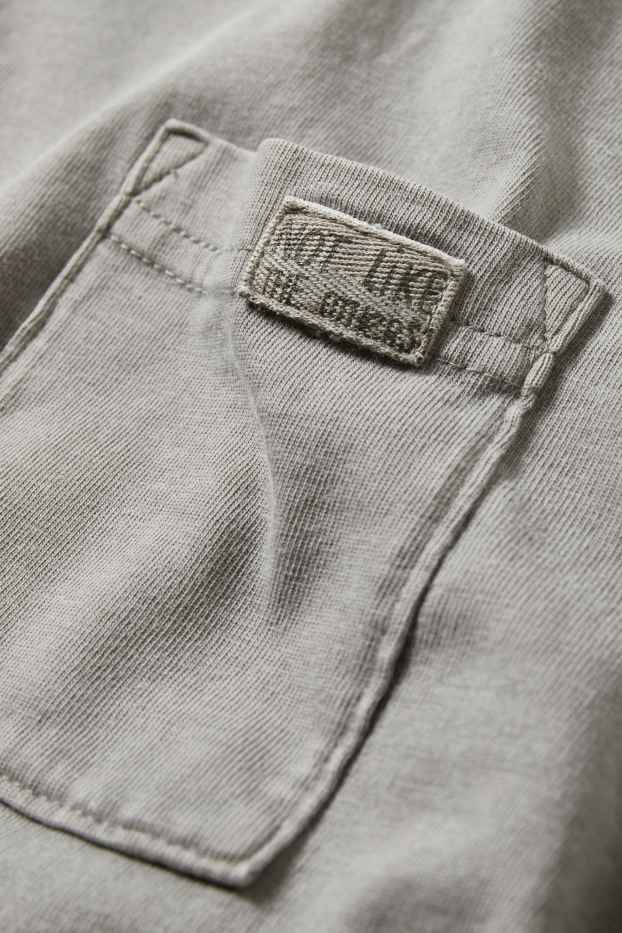 Copii - Băieți - Tricou cu mânecă scurtă - genderneutral - denim-gri deschis