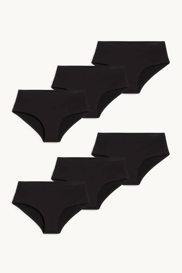 Damen - Multipack 6er - Hipster - LYCRA® - schwarz