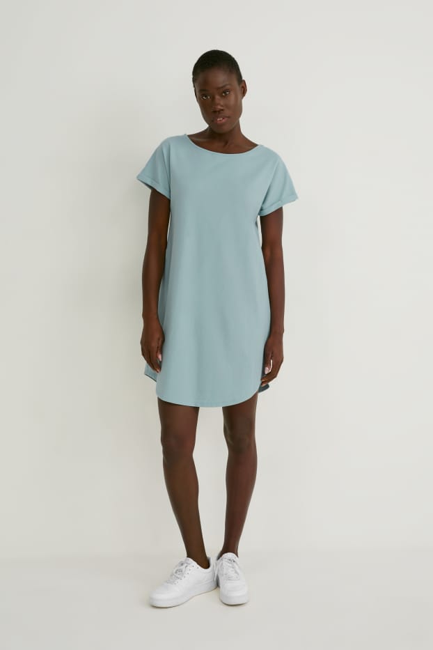 Mujer - Vestido estilo camiseta - verde menta