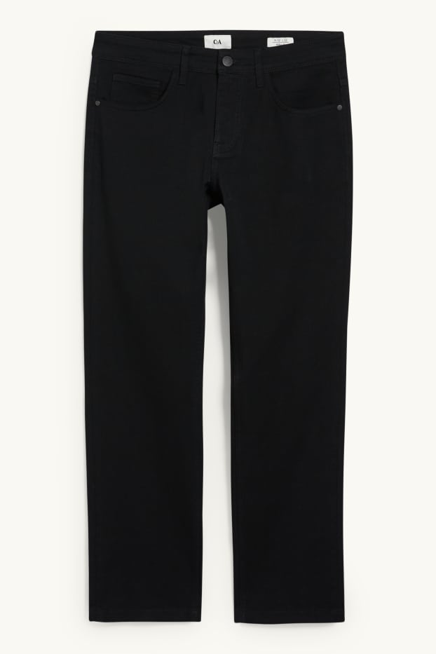 Herren - Stoffhose - Regular Fit - LYCRA® - schwarz
