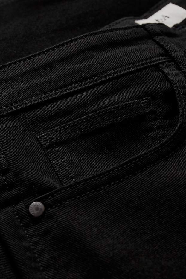 Herren - Stoffhose - Regular Fit - LYCRA® - schwarz
