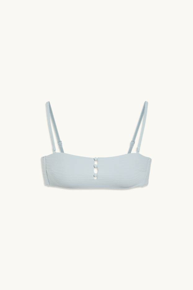 Damen - Bikini-Top - Bandeau - wattiert - LYCRA® XTRA LIFE™ - helltürkis