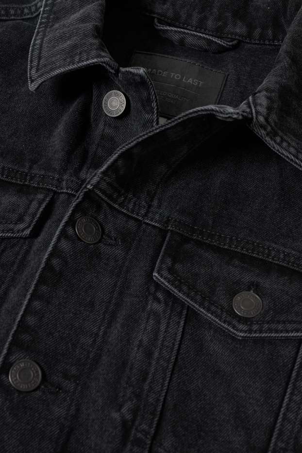 Hommes - Gilet en jean sans manches  - jean gris foncé