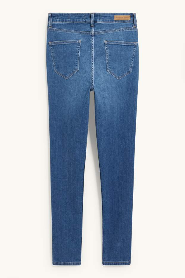 Dámské - Premium Denim by C&A - skinny jeans - high waist - džíny - modré
