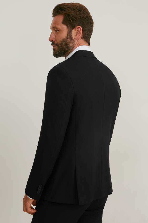 Bărbați - Sacou modular - body fit - stretch - LYCRA® - negru