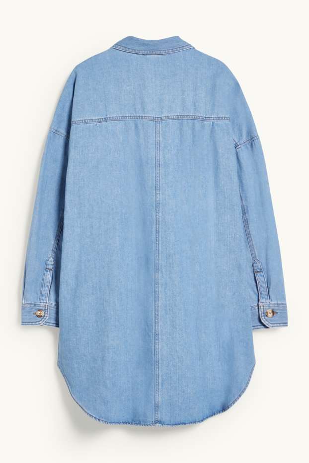 Femei - Bluză din denim - denim-albastru deschis