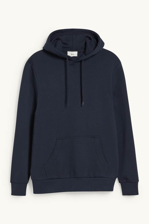 Hommes - Sweat à capuche - bleu foncé