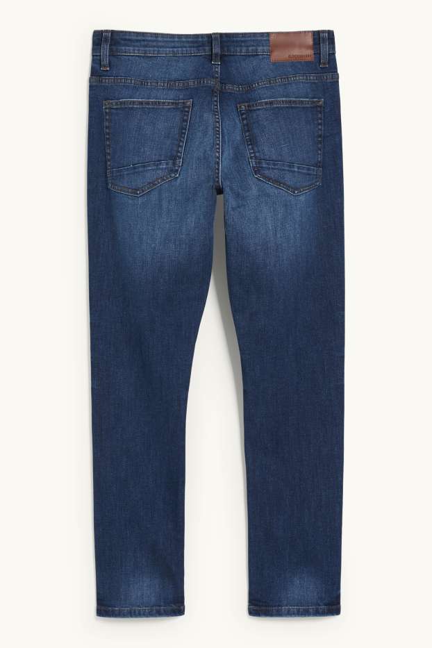 Men - CLOCKHOUSE - slim jeans - LYCRA® - denim-dark blue