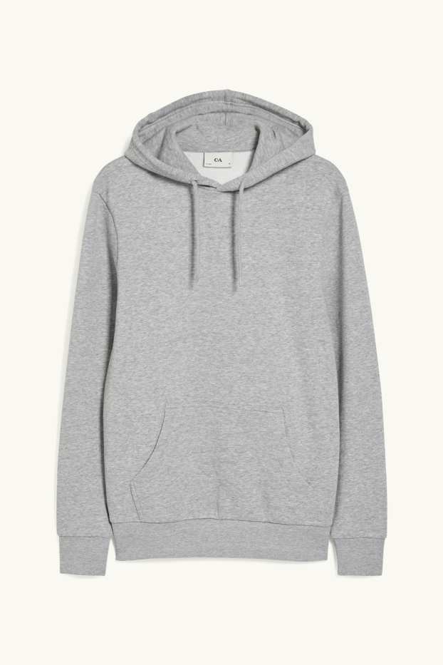 Herren - Hoodie - grau-melange
