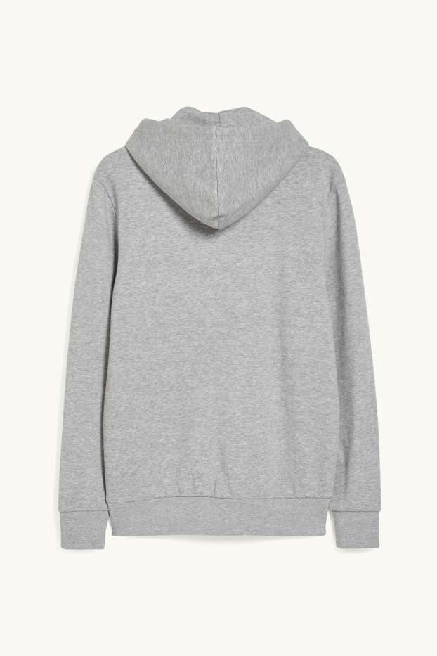 Herren - Hoodie - grau-melange