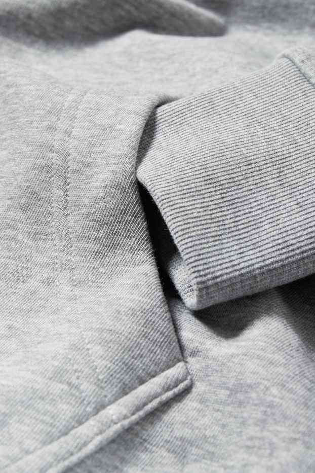 Herren - Hoodie - grau-melange