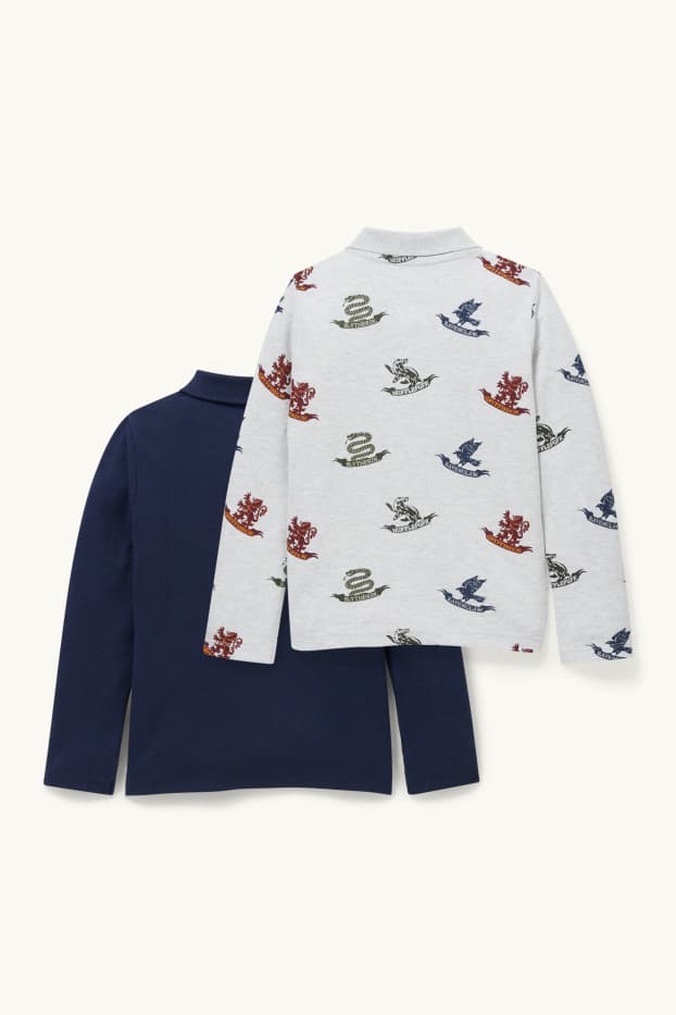 Enfants garçons - Lot de 2 - Harry Potter - polos - bleu foncé