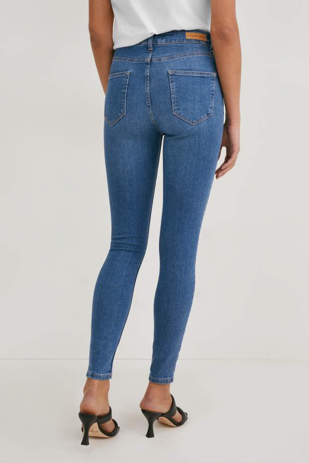 Dámské - Premium Denim by C&A - skinny jeans - high waist - džíny - modré
