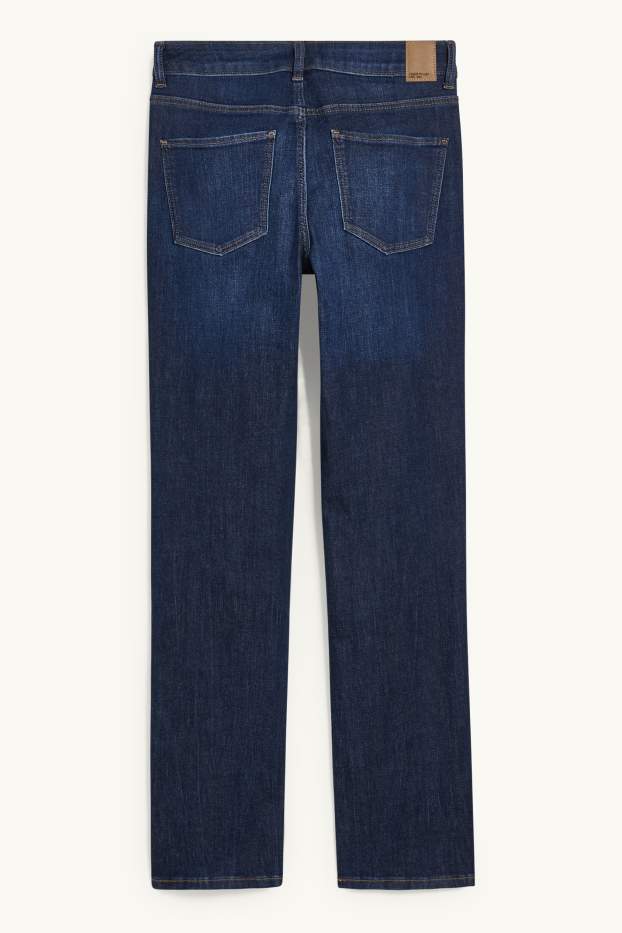 Damen - Straight Jeans - Mid Waist - LYCRA® - dunkeljeansblau