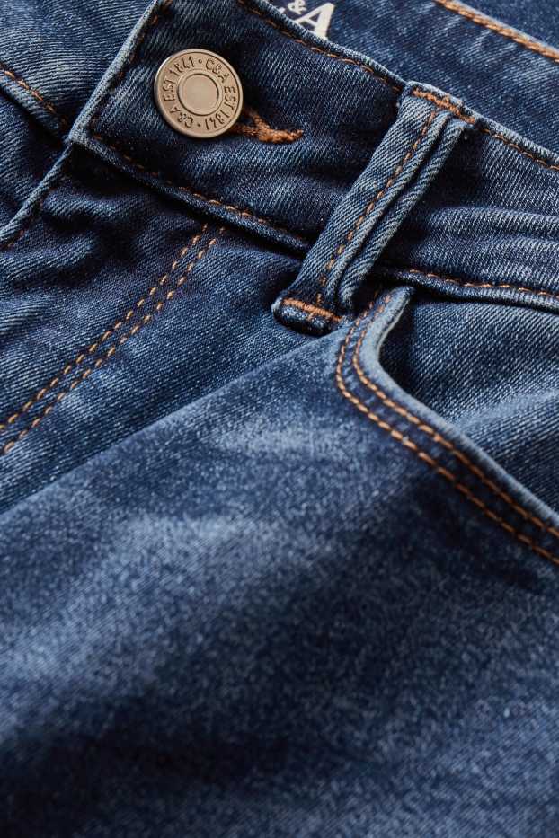 Damen - Skinny Jeans - Mid Waist - Shaping-Jeans - LYCRA® - jeansblau