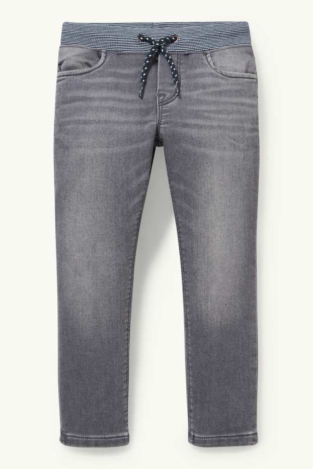 Enfants garçons - Jean coupe droite - jog denim - LYCRA® - jean gris clair