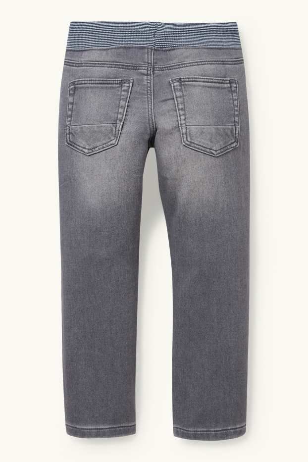 Enfants garçons - Jean coupe droite - jog denim - LYCRA® - jean gris clair
