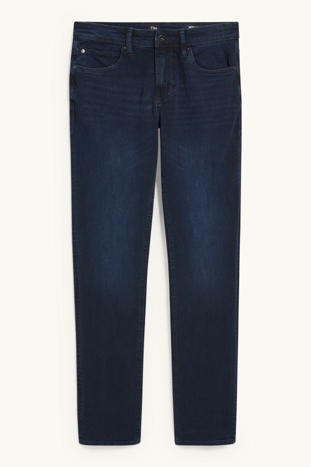 Pánské - Slim jeans - Flex - LYCRA® - džíny - tmavomodré