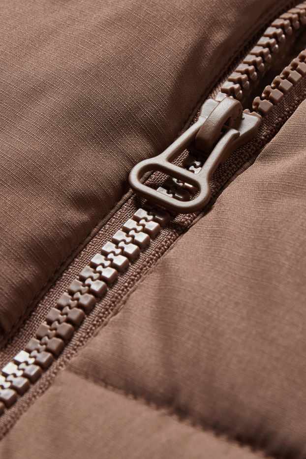 Men - Quilted jacket - Coffee