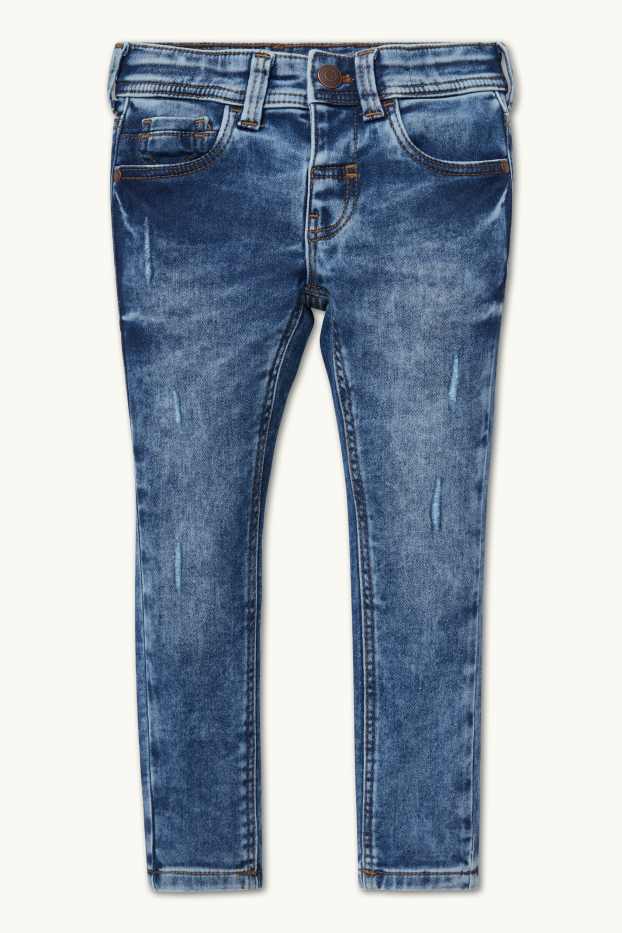 Kinderen: jongens - Super skinny jeans - jog denim - jeansblauw
