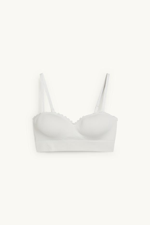 Femmes - Soutien-gorge avec armatures - BALCONETTE - ampliforme - blanc crème