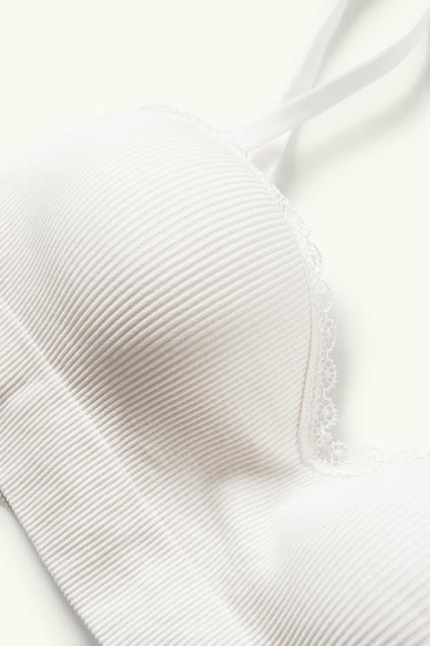 Femmes - Soutien-gorge avec armatures - BALCONETTE - ampliforme - blanc crème