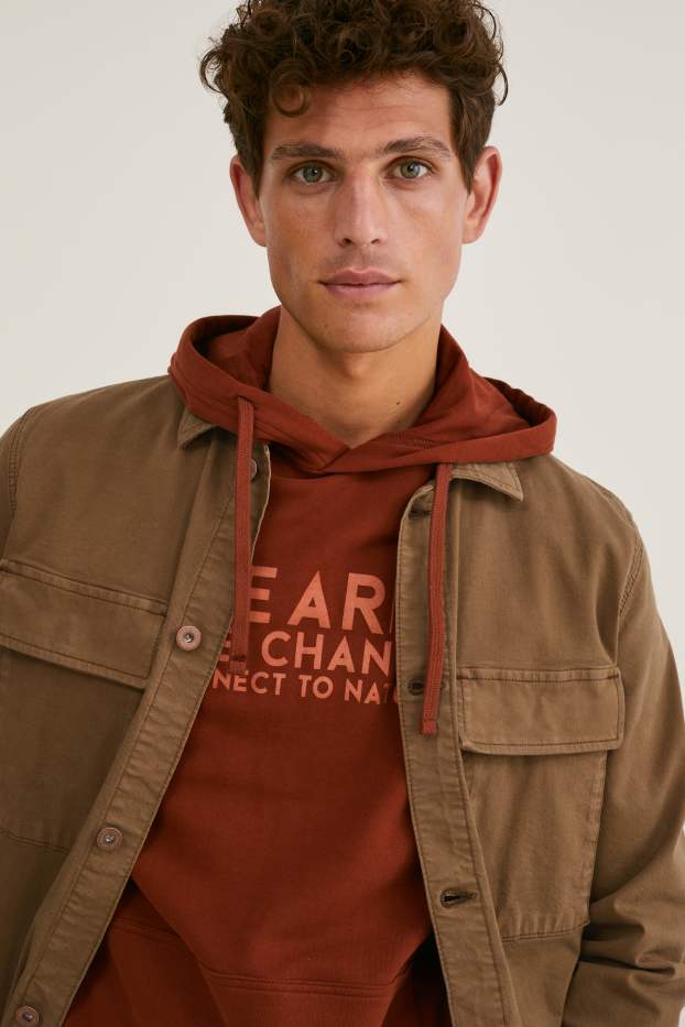 Hommes - Veste-chemise - LYCRA® - kaki