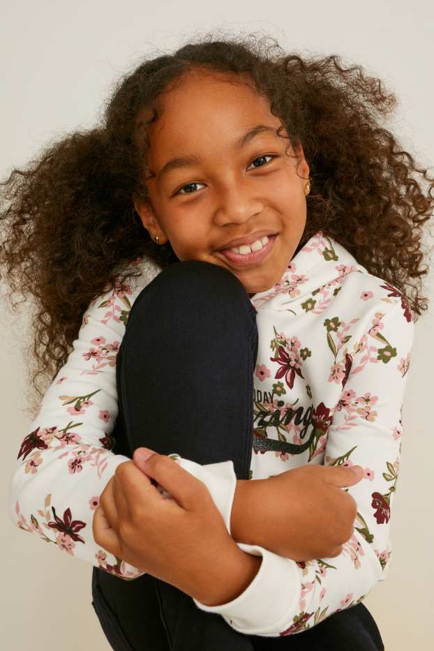 Enfants filles - Skinny jean - jean chaud - jean gris foncé