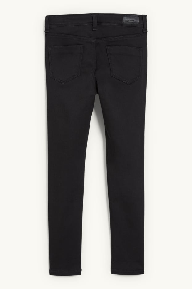 Enfants filles - Skinny jean - jean chaud - jean gris foncé