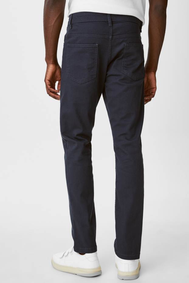 Men - Trousers - slim fit - dark gray