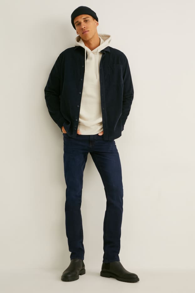 Pánské - Slim jeans - Flex - LYCRA® - džíny - tmavomodré