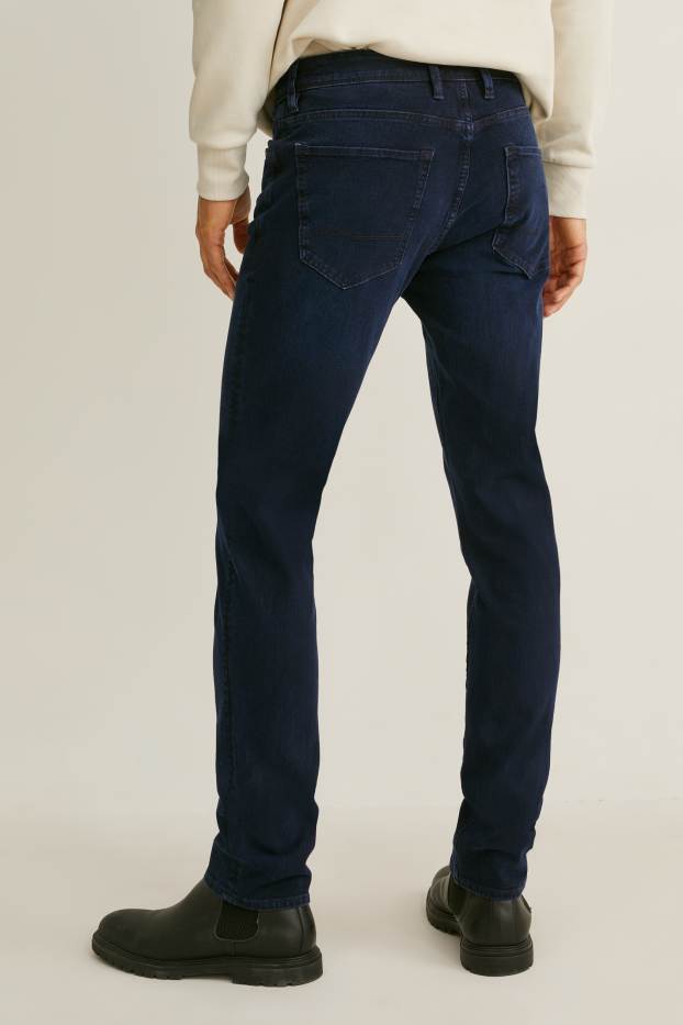 Pánské - Slim jeans - Flex - LYCRA® - džíny - tmavomodré