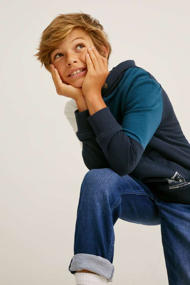 Kinder Jungen - Straight Jeans - Jog Denim - dunkeljeansblau