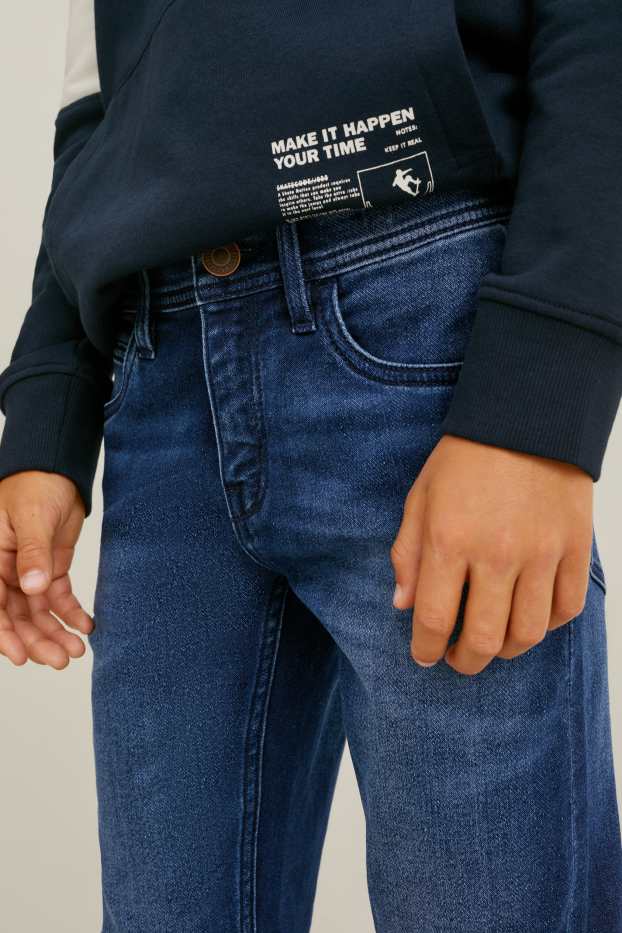 Kinder Jungen - Straight Jeans - Jog Denim - dunkeljeansblau