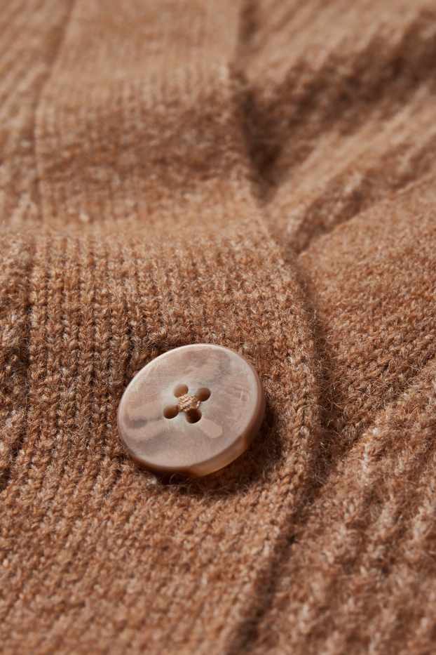 Women - Basic cardigan - light brown