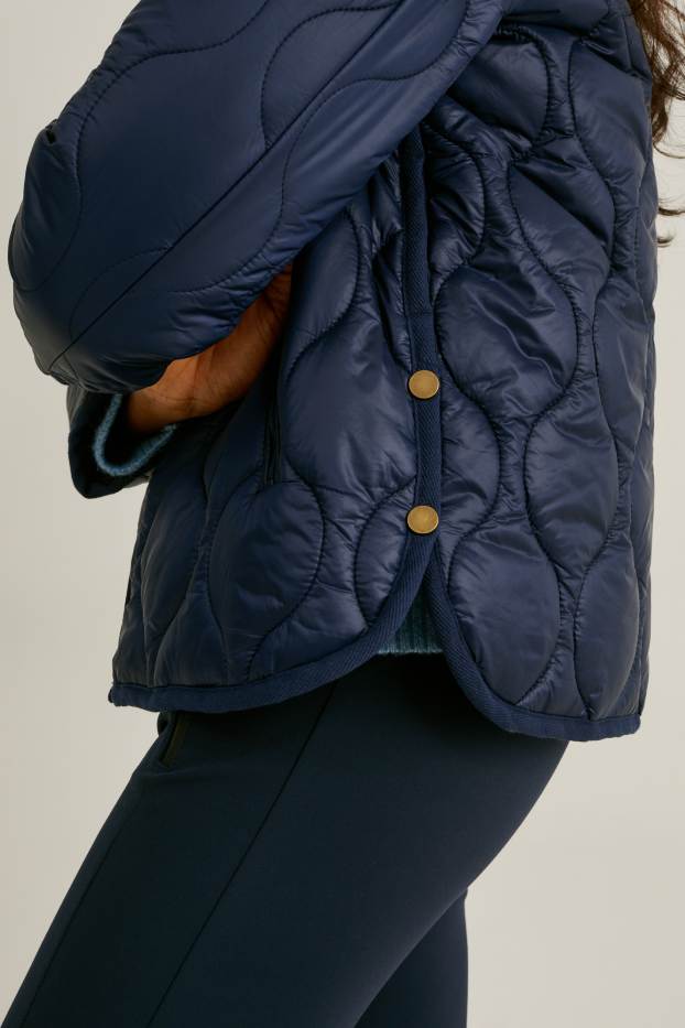 Women - Quilted gilet - dark blue
