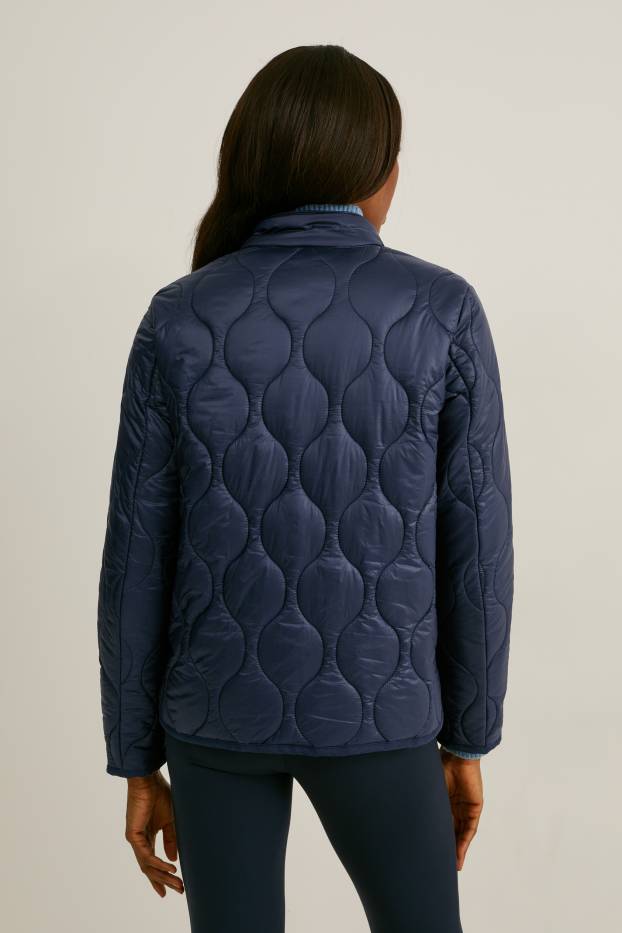 Women - Quilted gilet - dark blue