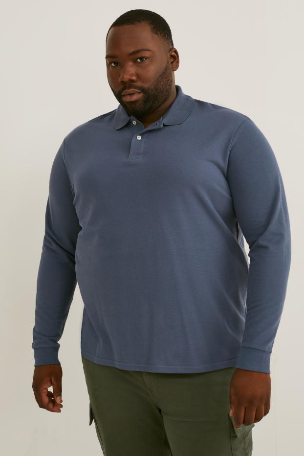 Heren - Poloshirt - donkerblauw