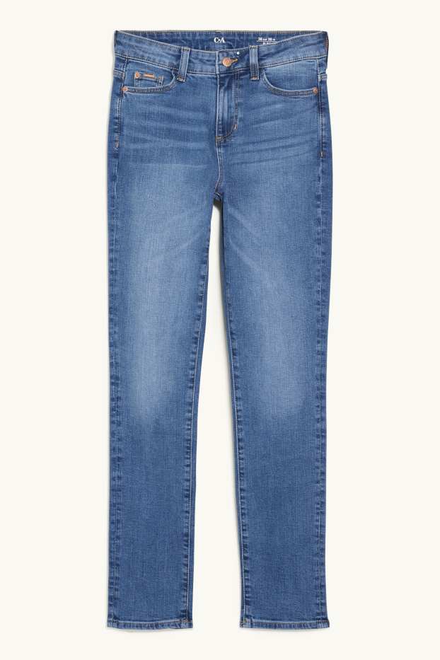 Femmes - Slim jean - mid waist - LYCRA®  - jean bleu