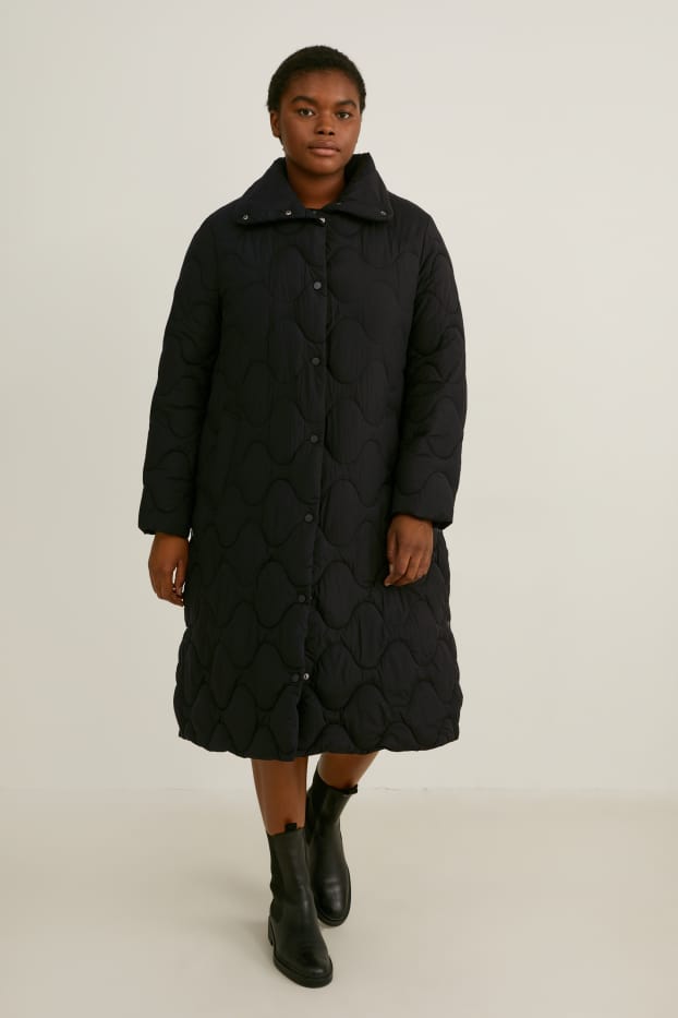 Donna - Cappotto trapuntato - nero