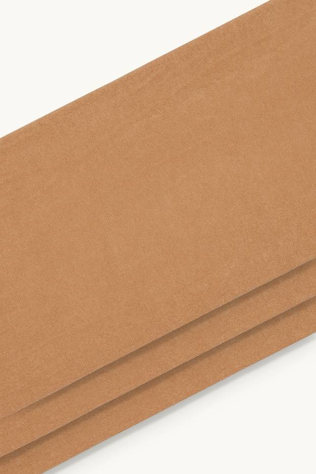 Damen - Multipack 3er - Feinstrumpfhose - 40 DEN - beige