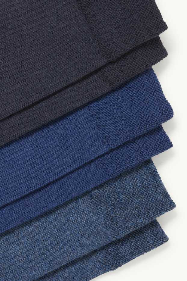 Men - Multipack of 3 - socks - comfort waistband - dark blue