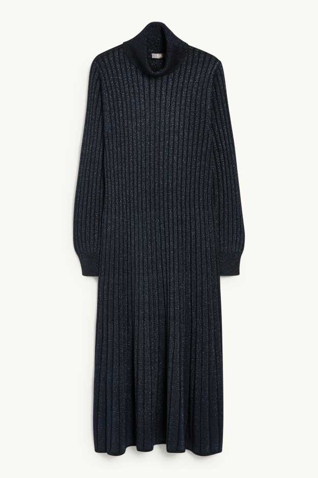 Femmes - Robe de maille - noir